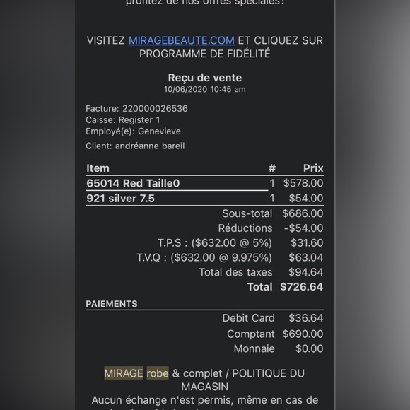 Red dress - Picture 6 of 6